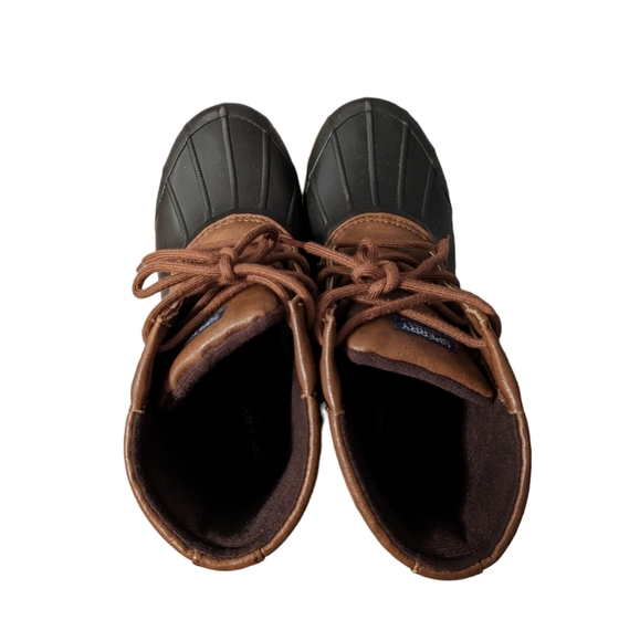 SPERRY Port Brown Tan Boys Boots 5M 37 - Picture 6 of 7